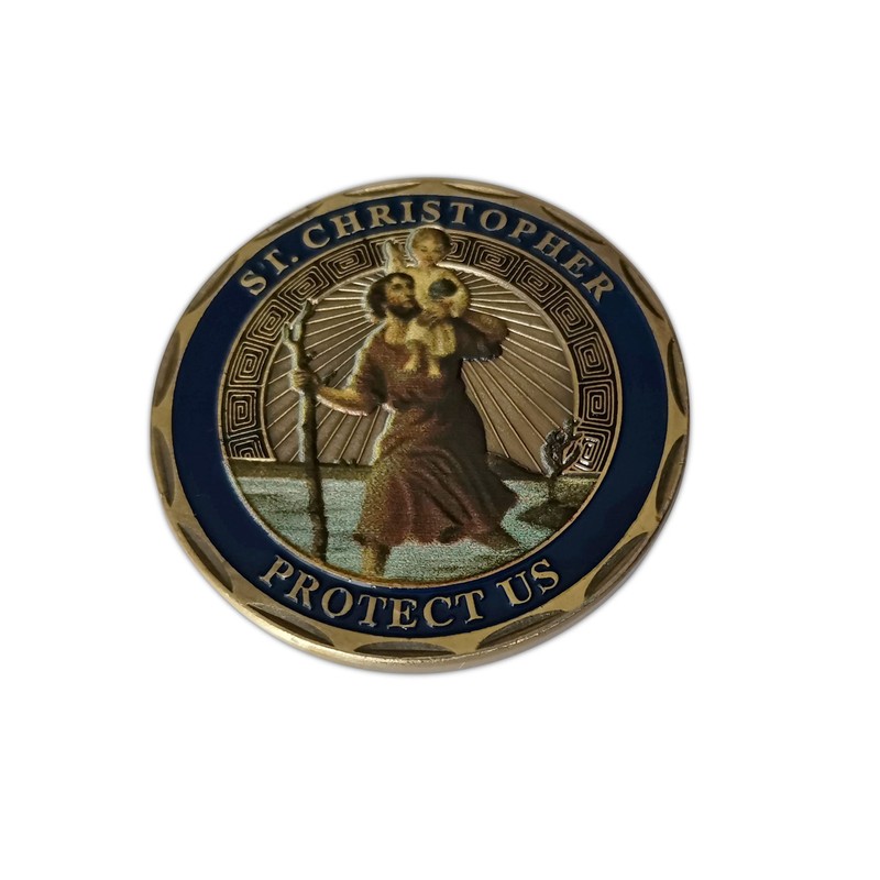 St.Christopher Patron Saint Of Travelers Commemorative & Collectible Coin for