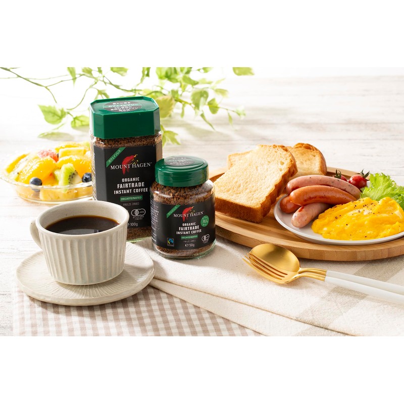 Mount Hagen Organic Fair Trade Deca Fainless Instant Coffee 1.8