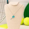 Sportybella Tennis Racket Pendant Necklace – Charm on Silver-Tone Chain