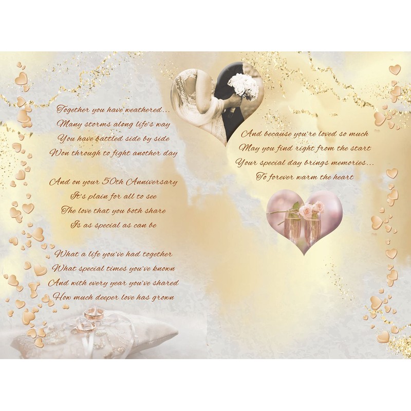 With love Mum and Dad On Your Golden Wedding Anniversary