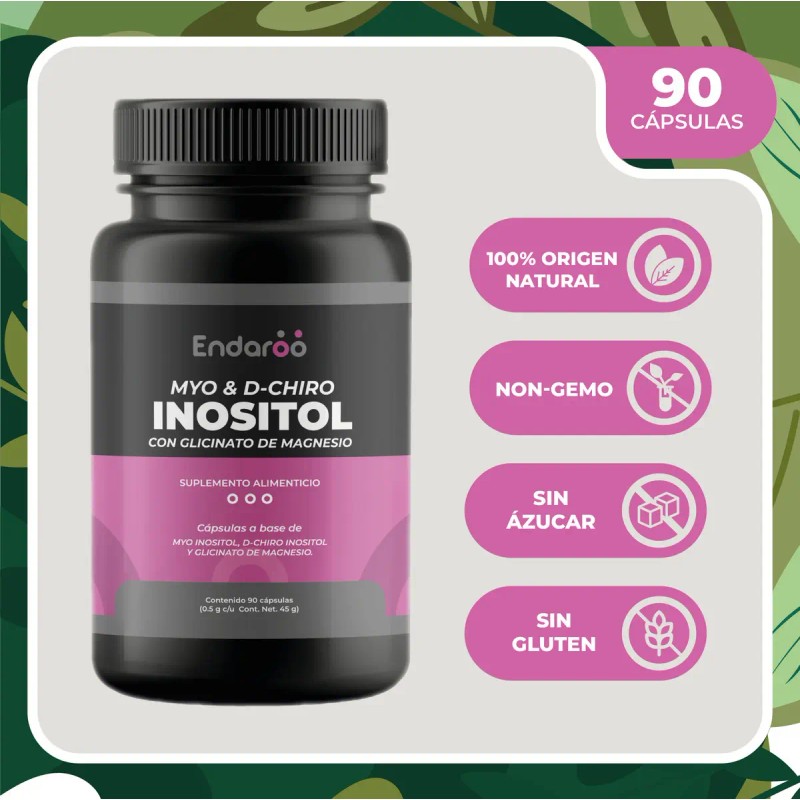 Endaroo Suplemento Nutricional Myo Inositol Chiro Cápsulas