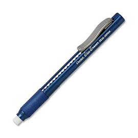 Pentel Clic Retractable Eraser, Refillable, Blue Barrel (PENZE22C)