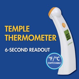 Veridian Temporal Contact Thermometer LCD Display 09-330 1 Each
