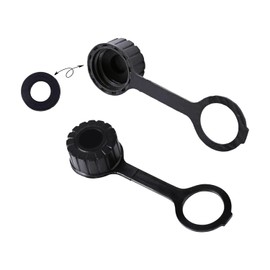 2 New Gas Can Vent Caps - Rear Vent Screw Caps for Replacement Gas Can - Vent Cap Fits Most Gott Rubbermaid Essence Briggs & Stratton and Some Kolpin Rotopax Fuel Diesel Kerosene Jugs