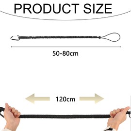 6 Stück Werkzeugsicherung Lanyard für Arbeiten in der Höhe, Werkzeug Fallschutz, Werkzeugleine mit Karabinerhaken, Werkzeug Absturzsicherung, Ausziehbare Sicherheitsleine, Werkzeug-Schlüsselband