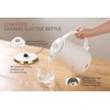 LONGSEED Ceramic Electric Kettle, 1.5L/1200W Boil Water Quickly and Easily