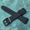 Rihahisy Silicone Rubber Watch Strap/Watch Band Replacement for Swatch (19mm,