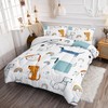 Smell Sunshine Kids Comforter Set Cartoon Dog Printed Pattern Bedding