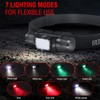 BORUIT HP360 Headlamp Rechargeable (Cob Red and Green) 7 Modes