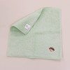 Keisuu Kurumin 4526847142773 Hankachi Towel, Handkerchief, Embroidery, Hedgehog, Green, 9.8