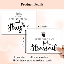 Set of 16 Open When Envelopes - Going Away to College, University Gifts, Leaving Home, Daughter Son Friend Gift College gift-A01