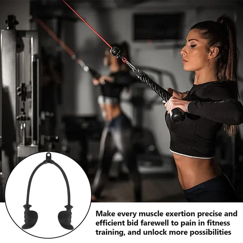 Ergonomic Triceps Rope,Gym Cable Attachment,Pull Down Rope,Gym Tool,for More Muscle