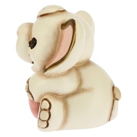 THUN - Decorative Figurine Elephant with Pink Star - Birth Gift - Living Room Decoration - Ceramic - 4 x 3.4 x 3.8 cm H