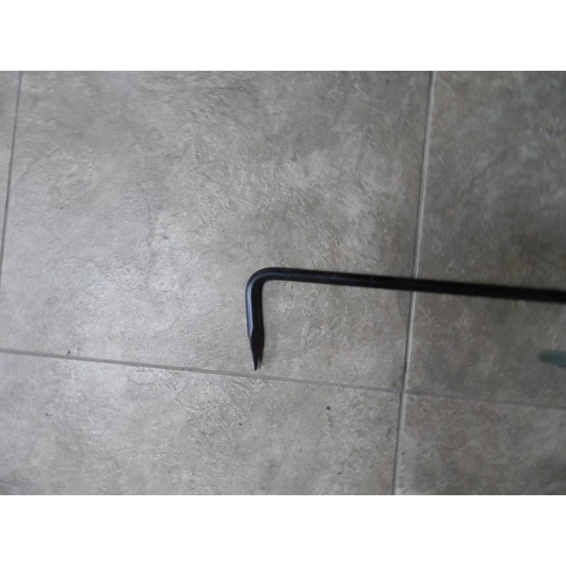 AMISH MADE SOLID STEEL FIRE POKER 47"LONG 1/2 THICK AMISH