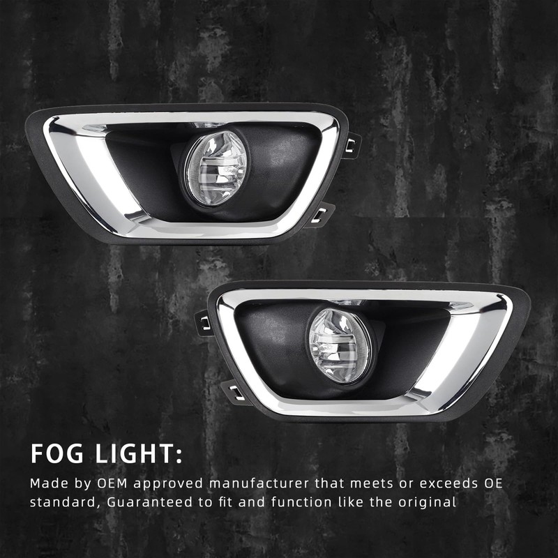 Fog Lights Assembly for 2015-2020 Chevy Colorado Front Bumper Driving