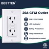 BESTTEN 20 Amp GFCI Outlet with Thinner Design, GFI Electrical
