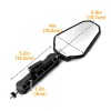 Unbranded 8/10mm Universal Mirror Rear View Side Mirrors 7/8" Handlebar