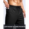 Pudolla Men's Loose Fit Sweatpants Lightweight Breathable Workout Pants Mens