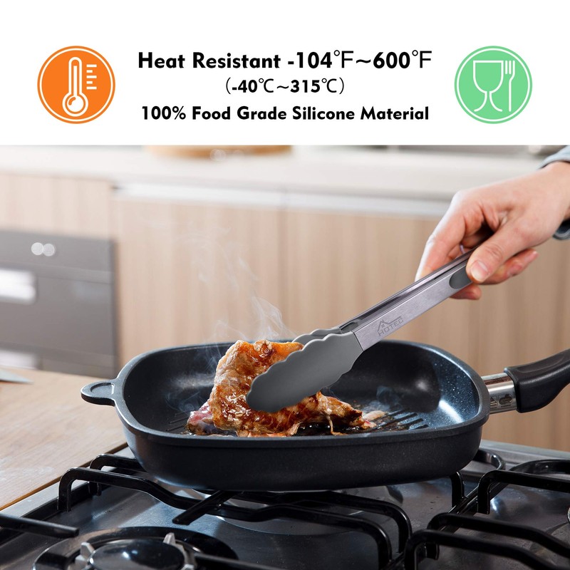 Hotecトング キッチントング シリコン 調理トング 調理器具 トングシリコン トング バーベキュー 焼き肉 耐熱