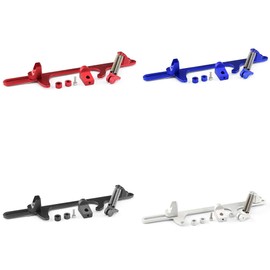 WENJTP For Holley 4500 Series Carburetor Throttle Cable Bracket Billet Aluminum Carburetor Bracket with Dual Return Springs Black