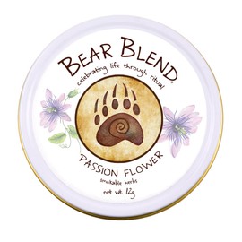 Bear Blend Organics Passion Flower Smokable Herbs, Passiflora Incarnata, 12g