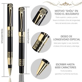 Boligrafo Elegante Caja de Regalo, Plumas de Gel Regalos para Hombre | Ejecutivos Profesionales, Oficina, Bolígrafos Bonitos, Caja De Regalo Elegante 