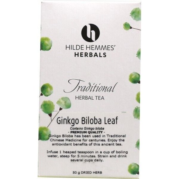 3 x 50g HILDE HEMMES HERBALS Ginkgo biloba Leaf (150g) Traditional Herbal Tea
