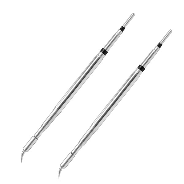 SEQURE Hot Tweezers Desoldering Tips Conical Bent Cartridge Compatible with