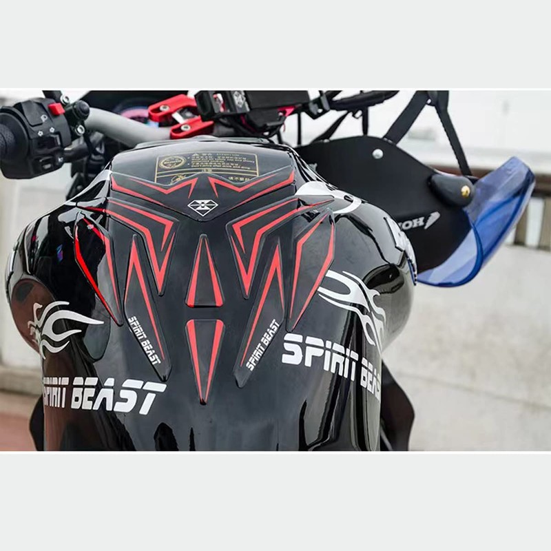 SPIRIT BEAST Motorcycle Tank Pad Anti-Scratch Seal Waterproof Reflective Universal