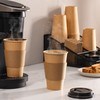 Comfy Package [50 Sets 16 oz. Disposable Kraft Coffee Cups