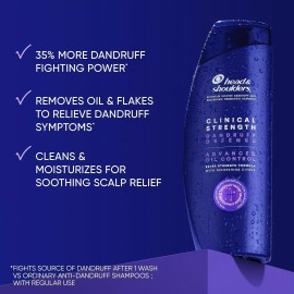 Head & Shoulders Clinical Dandruff Shampoo Twin Pack, Advanced Oil & Flake Contr