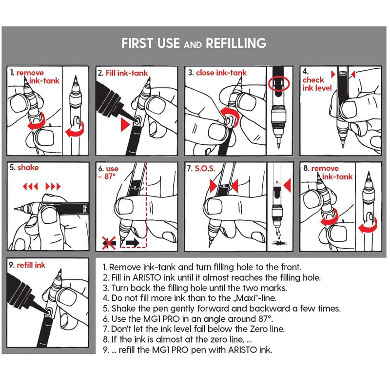Aristo AR63010 tubular drawing pen (0,80 mm)