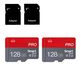 128GB Micro SD Card Class 10 Memory Cards High Speed Mini SD Card with SD Adapter for Smartphones/Camera/Tablet(2-Pack)