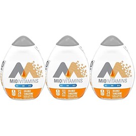 MiO Liquid Flavor Enhancer with Vitamins B3, B6, B12-3 Pack(Orange Tangerine)