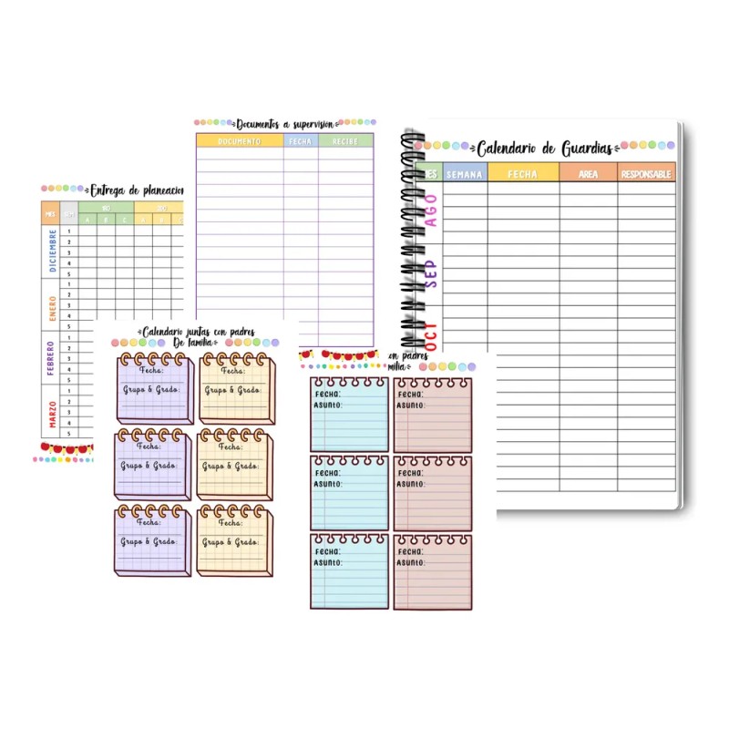 Agenda Escolar Docente Medio Oficio 90 Gr Mod-01