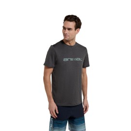 Animal Later Womens Logo Swim Tee - Comfy & Quick Drying Ladies Swim Top with UPF 50+ Protection - for Beach, Swimming, Pool, Diving & Water Sports Charcoal XL