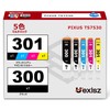 BCI-300 BCI-301 Canon Ink 301 300 5 Colors Large Capacity