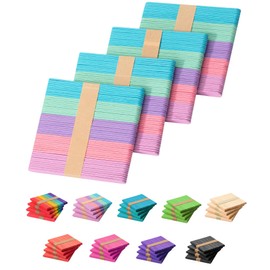 Mr. Pen- Colored Popsicle Sticks, 4.5-Inch, 200 Pack, Pastel Colored Popsicle Sticks for Crafts, Colored Craft Sticks, Colorful Popsicle Sticks, Color Popsicle Sticks, Craft Popsicle Sticks
