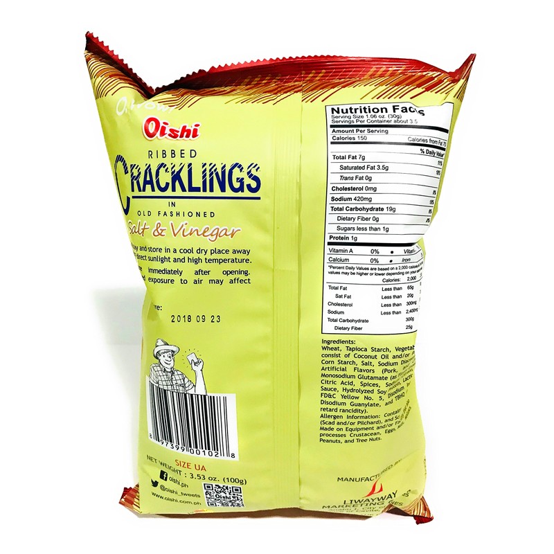 Oishi Cracklings (Beer Match) 90g, 3 Pack