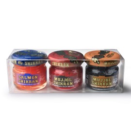 Eurocaviar - Shikran - Pack mix: 3 x 0.88 oz. Mullet Roe Caviar Pearls Black + Mullet Roe Caviar Pearls Red + Smoked Salmon Caviar Pearls [Premium Caviar Alternative]