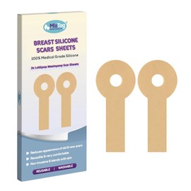 Miztag Home & Health Hojas De Silicona Para Cicatrices De Mama - Láminas De Silicona Para Cicatrices Quirúrgicas - Cómodo Sujetador Bajo Post Op (2Pcs)
