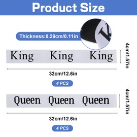 8 Pcs Bed Sheet Organizer Bands Bed Sheet Size Label Bands for Linen Closet Organizers and Storage Elastic Bedding Band Labels Sheets Storage Organizer Sheet Keepers Linen for Organizing Bed Sheets