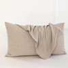 MooMee Bedding Pillowcases Pack of 2 100% Washed Cotton Linen