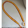 Red & Yellow Satin Double Ribbon Open Graduation Lei)
