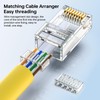 Cat6 Connector RJ45 Connectors 100pcs UTP 8P8C RJ45 2 Pieces
