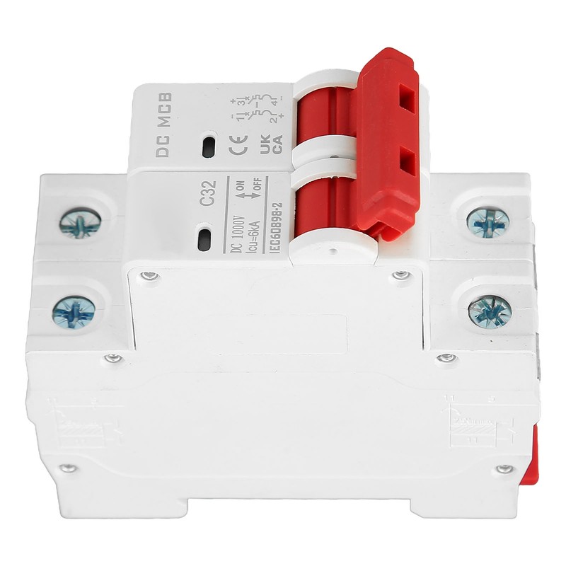 DC Miniature Circuit Breaker 2P 32A DIN Rail Mount DC1000V