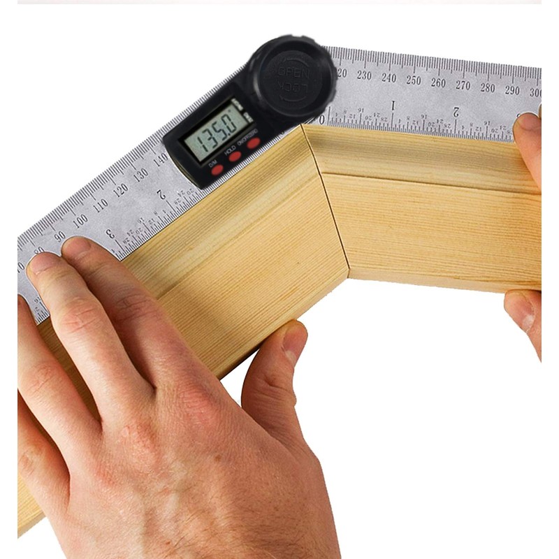 LUMBER JACK Digital Angle Gauge Finder Stainless Steel Measuring Device