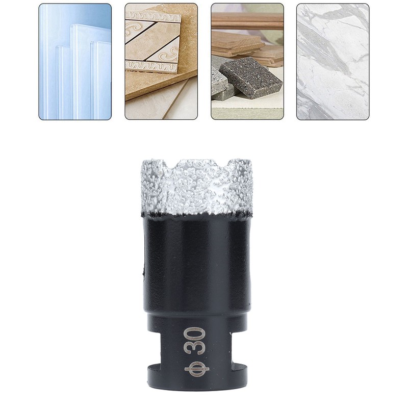 30mm Brazed Diamond Drill Bit Hole Saw Opener for Marble