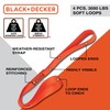 BLACK+DECKER BDX1021 8-Piece Ratchet Strap and Soft Loop Kit with