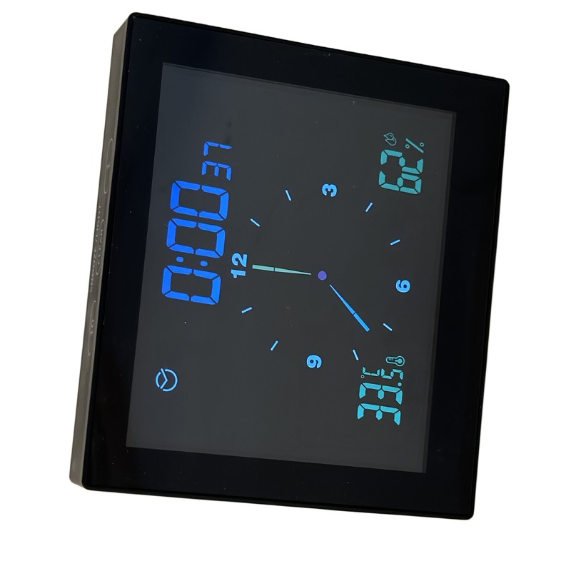 5in Wall Shower Clock Digital Timer Alarm Temperature Humidity Display